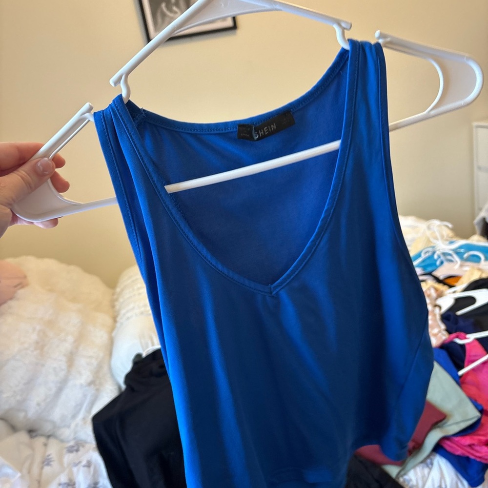 SHEIN Vivid Blue Women's Tank Top